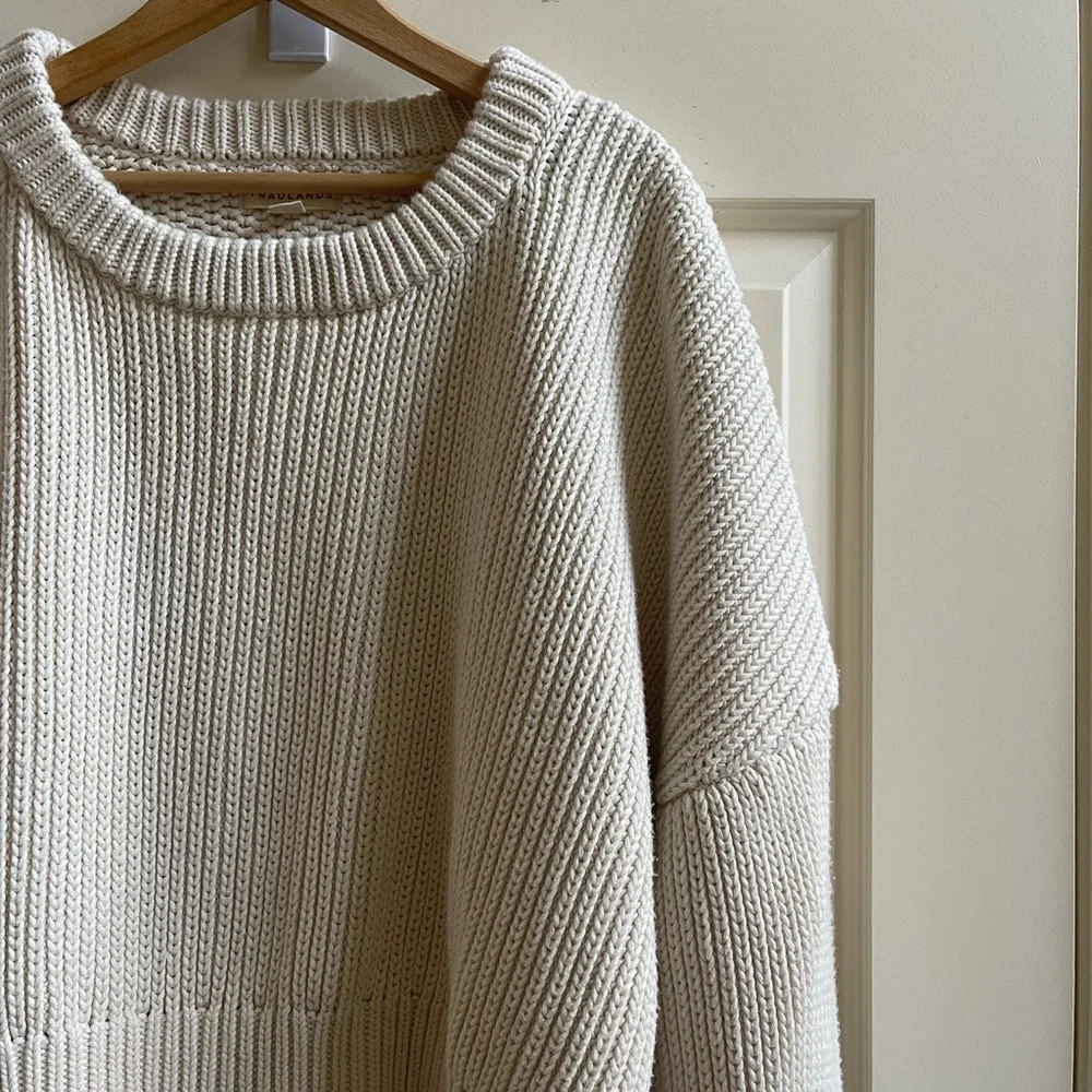 Tradlands Cottage Crewneck chunky oversized sweater_5